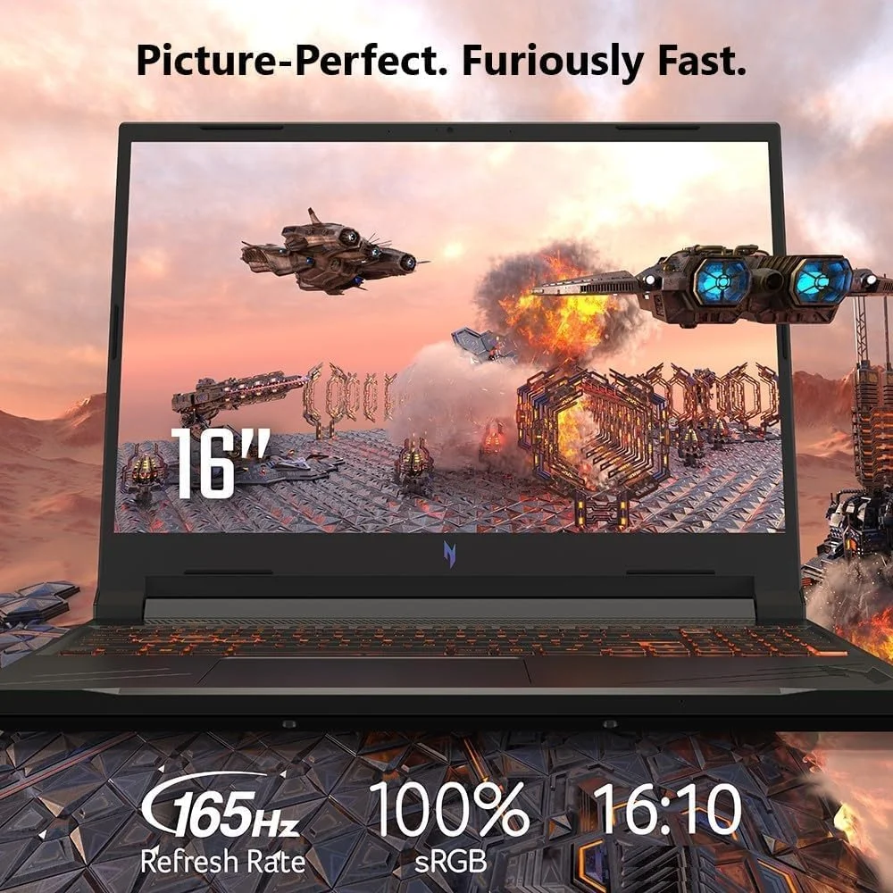 لپ تاپ گیمینگ ایسر Nitro V16 - صفحه نمایش 16 اینچی 165 هرتز WUXGA، پردازنده AMD Ryzen 7-8845HS (پردازنده هشت هسته ای با قابلیت هوش مصنوعی)، RTX 4060، رم 64 گیگابایتی DDR5، اس اس دی 4 ترابایتی، Microsoft Office و Windows 11 Pro مادام العمر و ماوس بی صدا لپ تاپ گیمینگ ایسر Nitro V16 - صفحه نمایش 16 اینچی 165 هرتز WUXGA، پردازنده AMD Ryzen 7-8845HS (پردازنده هشت هسته ای با قابلیت هوش مصنوعی)، RTX 4060، رم 64 گیگابایتی DDR5، اس اس دی 4 ترابایتی، Microsoft Office و Windows 11 Pro مادام العمر و ماوس بی صدا