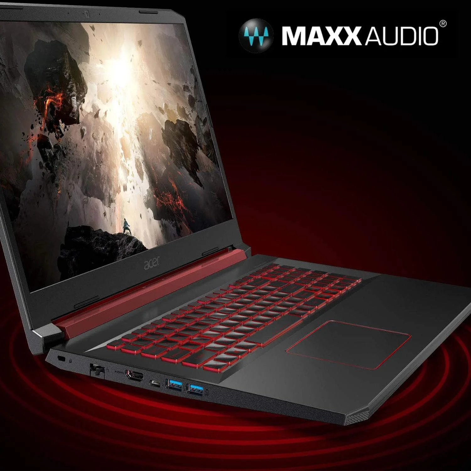 لپ تاپ گیمینگ Acer Nitro 5، نسل نهم پردازنده Intel Core i7-9750H، کارت گرافیک NVIDIA GeForce RTX 2060، صفحه نمایش 15.6 اینچی Full HD IPS 144Hz، رم 16 گیگابایتی DDR4، حافظه SSD NVMe 256 گیگابایتی، Wi-Fi 6، Waves MaxxAudio، کیبورد با نور پس زمینه، AN515-54-728C