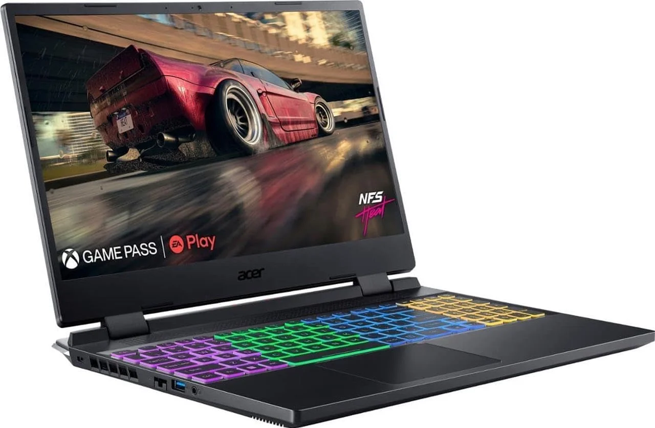 لپ تاپ گیمینگ 15.6 اینچی Acer Nitro با کیفیت QHD و نرخ 165 هرتز | AMD Ryzen 7 6800H (>i7-12700H) | NVIDIA GeForce RTX 3070 Ti | رم 32 گیگابایت DDR5 | اس اس دی 2 ترابایت | نور پس زمینه | ویندوز 11 هوم | همراه با فلش مموری 64 گیگابایتی USB