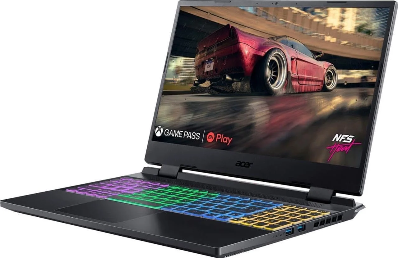 لپ تاپ گیمینگ 15.6 اینچی Acer Nitro با کیفیت QHD و نرخ 165 هرتز | AMD Ryzen 7 6800H (>i7-12700H) | NVIDIA GeForce RTX 3070 Ti | رم 32 گیگابایت DDR5 | اس اس دی 2 ترابایت | نور پس زمینه | ویندوز 11 هوم | همراه با فلش مموری 64 گیگابایتی USB