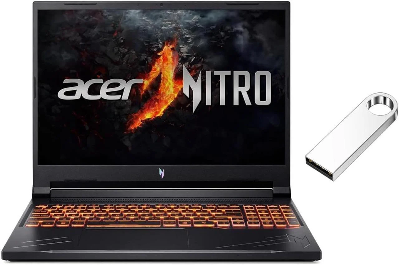 لپ تاپ گیمینگ ایسر Nitro V 16 اینچی WUXGA 165 هرتز | AMD Ryzen 7 8845HS AI (بهتر از i7-11800H) | NVIDIA GeForce RTX 4060 | 16 گیگابایت رم DDR5 | 1024 گیگابایت SSD | نور پس زمینه | ویندوز 11 هوم | همراه با فلش مموری 64 گیگابایتی USB