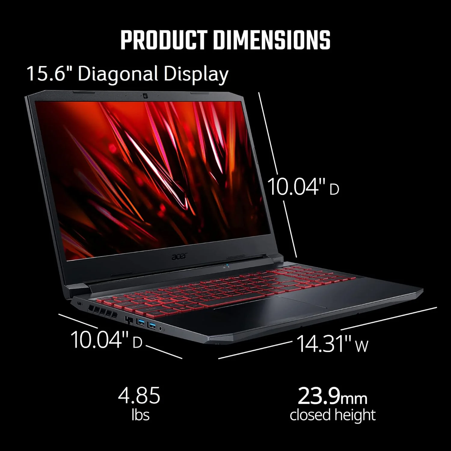لپ تاپ گیمینگ Acer Nitro 5 AN515-57-79TD | پردازنده Intel Core i7-11800H | کارت گرافیک NVIDIA GeForce RTX 3050 Ti | صفحه نمایش 15.6 اینچی FHD 144Hz IPS | رم 8 گیگابایتی DDR4 | حافظه SSD NVMe 512 گیگابایتی | Killer Wi-Fi 6 | کیبورد با نور پس زمینه