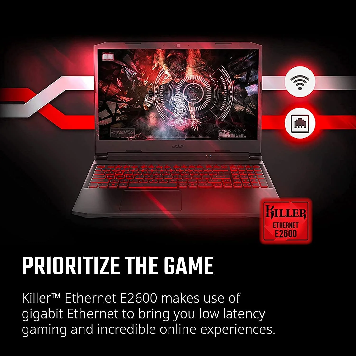 لپ تاپ گیمینگ Acer Nitro 5، نمایشگر 15.6 اینچی FHD 144Hz IPS، پردازنده Intel Core i5-10300H، گرافیک لپ تاپ GeForce RTX 3050، رم 16 گیگابایتی DDR4، اس اس دی 2 ترابایتی NVMe، Intel Wi-Fi 6، صفحه کلید با نور پس زمینه، ویندوز 10