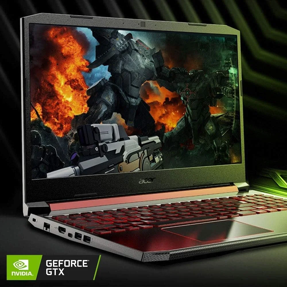 لپ تاپ گیمینگ Acer Nitro 5، پردازنده Intel Core i5-9300H، کارت گرافیک NVIDIA GeForce GTX 1650، صفحه نمایش 15.6 اینچی Full HD IPS، Wi-Fi 6، کیبورد با نور پس زمینه، Win10، به همراه لوازم جانبی (16 گیگابایت رم | 512 گیگابایت PCIe SSD)