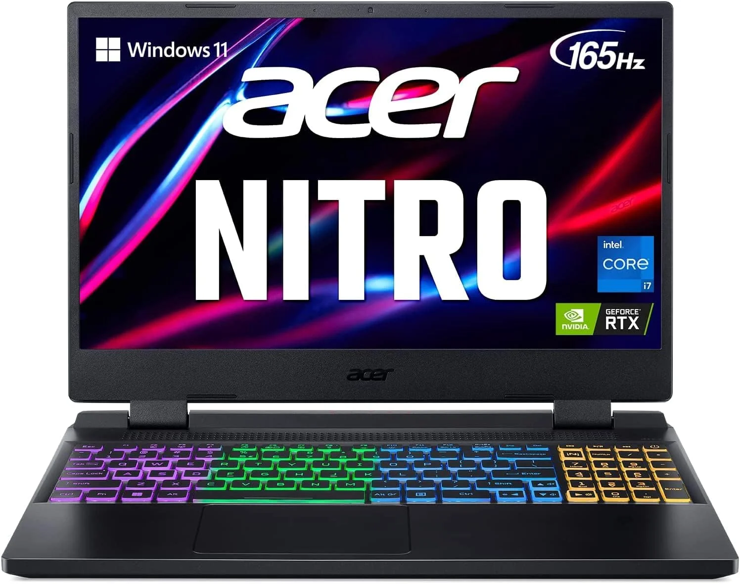 لپ تاپ گیمینگ جدید ایسر نیترو V 15 ANV15-51 مدل 2023، پردازنده Intel Core i5-13420H، رم 32 گیگابایت DDR5، حافظه SSD 2 ترابایت، صفحه نمایش 15.6 اینچ FHD 144 هرتز، کارت گرافیک NVIDIA RTX 3050 6GB، کیبورد با نور پس زمینه، Thunderbolt 4، ویندوز 11
