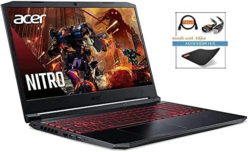 لپ تاپ گیمینگ ایسر نیترو 5، پردازنده Intel i5-10300H 4.5GHz، کارت گرافیک NVIDIA GeForce RTX 3050 4GB GDDR6، صفحه نمایش 15.6 اینچی FHD IPS 144Hz، Wi-Fi 6، Type-C، کیبورد با نور پس زمینه، ویندوز 10، همراه با لوازم جانبی (16 گیگابایت رم | 512 گیگابایت PCIe SSD) لپ تاپ گیمینگ ایسر نیترو 5، پردازنده Intel i5-10300H 4.5GHz، کارت گرافیک NVIDIA GeForce RTX 3050 4GB GDDR6، صفحه نمایش 15.6 اینچی FHD IPS 144Hz، Wi-Fi 6، Type-C، کیبورد با نور پس زمینه، ویندوز 10، همراه با لوازم جانبی (16 گیگابایت رم | 512 گیگابایت PCIe SSD)