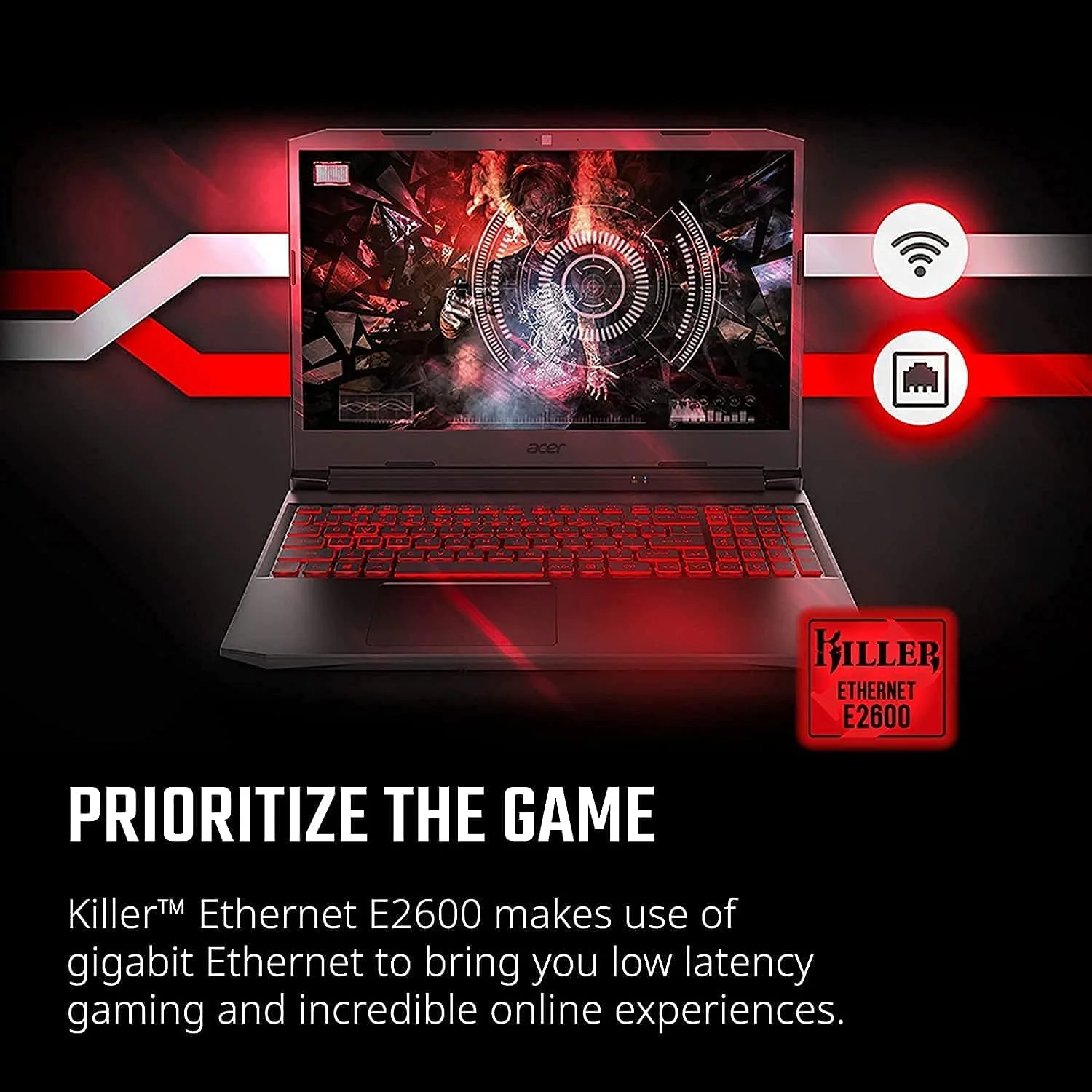 لپ تاپ گیمینگ ایسر نیترو 5، پردازنده Intel i5-10300H 4.5GHz، کارت گرافیک NVIDIA GeForce RTX 3050 4GB GDDR6، صفحه نمایش 15.6 اینچی FHD IPS 144Hz، Wi-Fi 6، Type-C، کیبورد با نور پس زمینه، ویندوز 10، همراه با لوازم جانبی (16 گیگابایت رم | 512 گیگابایت PCIe SSD) لپ تاپ گیمینگ ایسر نیترو 5، پردازنده Intel i5-10300H 4.5GHz، کارت گرافیک NVIDIA GeForce RTX 3050 4GB GDDR6، صفحه نمایش 15.6 اینچی FHD IPS 144Hz، Wi-Fi 6، Type-C، کیبورد با نور پس زمینه، ویندوز 10، همراه با لوازم جانبی (16 گیگابایت رم | 512 گیگابایت PCIe SSD)