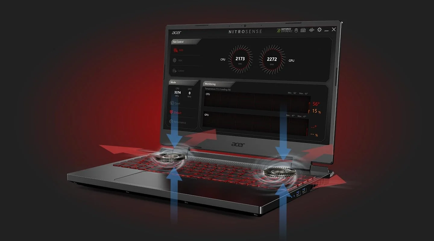 لپ تاپ گیمینگ ایسر Nitro 5 AN517-42 | AMD Ryzen 7 6800H | GeForce RTX 3070 | صفحه نمایش 17.3 اینچی FHD (1920 x 1080) 16:9 144Hz | رم 16 گیگابایتی DDR5 | SSD 1 ترابایتی | ویندوز 11 | کیبورد با نور پس زمینه RGB | مشکی | TWE لپ تاپ گیمینگ ایسر Nitro 5 AN517-42 | AMD Ryzen 7 6800H | GeForce RTX 3070 | صفحه نمایش 17.3 اینچی FHD (1920 x 1080) 16:9 144Hz | رم 16 گیگابایتی DDR5 | SSD 1 ترابایتی | ویندوز 11 | کیبورد با نور پس زمینه RGB | مشکی | TWE