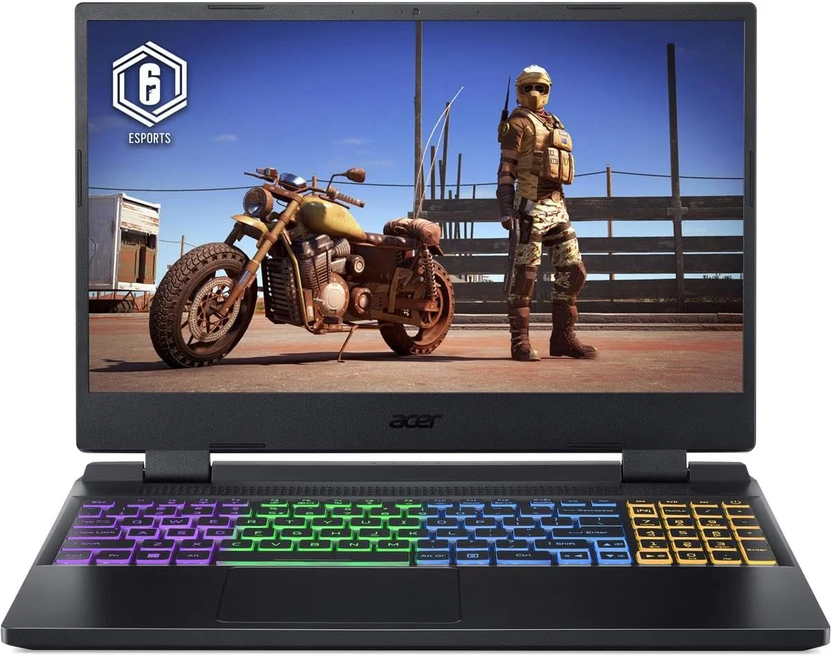 لپ تاپ گیمینگ 15.6 اینچی Acer Nitro 5 AN515-58-56CH Full HD 144Hz، پردازنده Intel Core i5-12500H 2.5GHz، رم 16GB، SSD 512GB، کارت گرافیک NVIDIA GeForce RTX 4050 6GB، ویندوز 11 Home، مشکی ابسیدین