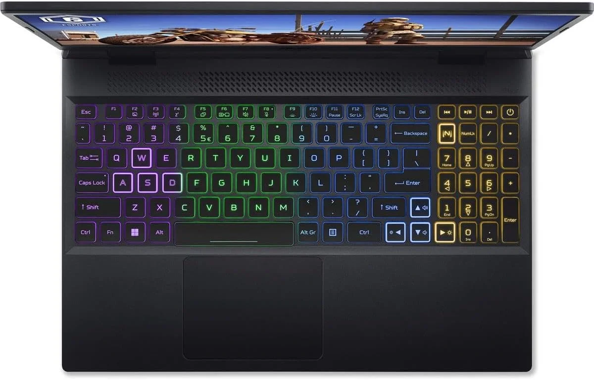 لپ تاپ گیمینگ 15.6 اینچی Acer Nitro 5 AN515-58-56CH Full HD 144Hz، پردازنده Intel Core i5-12500H 2.5GHz، رم 16GB، SSD 512GB، کارت گرافیک NVIDIA GeForce RTX 4050 6GB، ویندوز 11 Home، مشکی ابسیدین لپ تاپ گیمینگ 15.6 اینچی Acer Nitro 5 AN515-58-56CH Full HD 144Hz، پردازنده Intel Core i5-12500H 2.5GHz، رم 16GB، SSD 512GB، کارت گرافیک NVIDIA GeForce RTX 4050 6GB، ویندوز 11 Home، مشکی ابسیدین