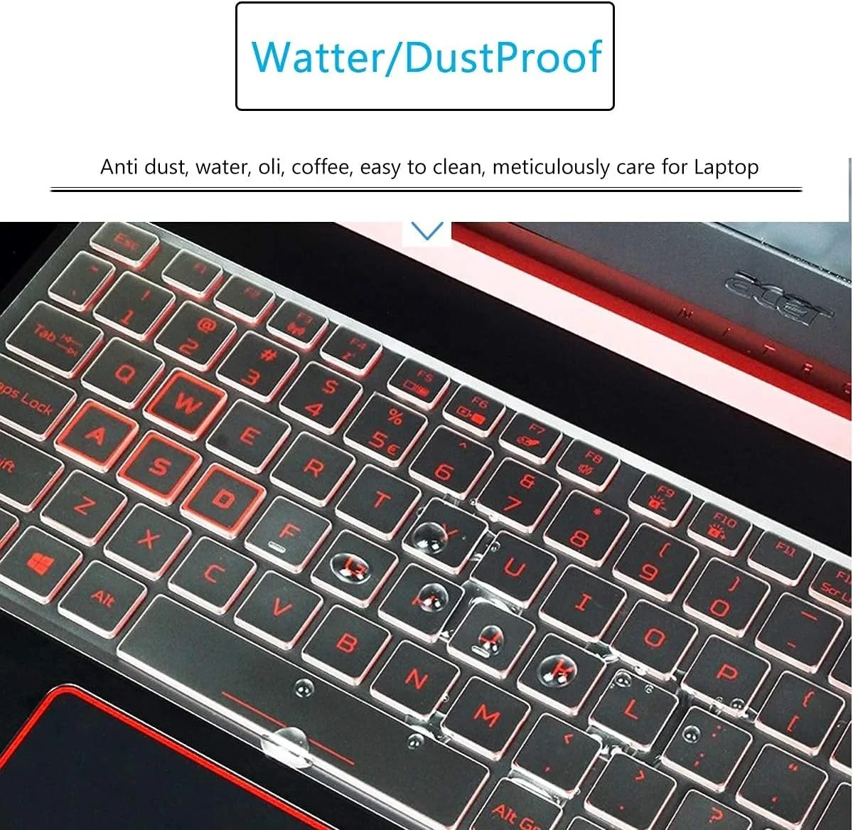 محافظ کیبورد برای ایسر نیترو 5، ایسر پرداتور هلیوس 300 گیمینگ PH315-55/54/53/52 PH317-53/54، پرداتور هلیوس 16 18 PH16-71 PH18-714 (مناسب برای پرداتور هلیوس PH16-72 PHN16-72 PH18-72 PHN18-71 مدل 2024 نیست) محافظ کیبورد برای ایسر نیترو 5، ایسر پرداتور هلیوس 300 گیمینگ PH315-55/54/53/52 PH317-53/54، پرداتور هلیوس 16 18 PH16-71 PH18-714 (مناسب برای پرداتور هلیوس PH16-72 PHN16-72 PH18-72 PHN18-71 مدل 2024 نیست)