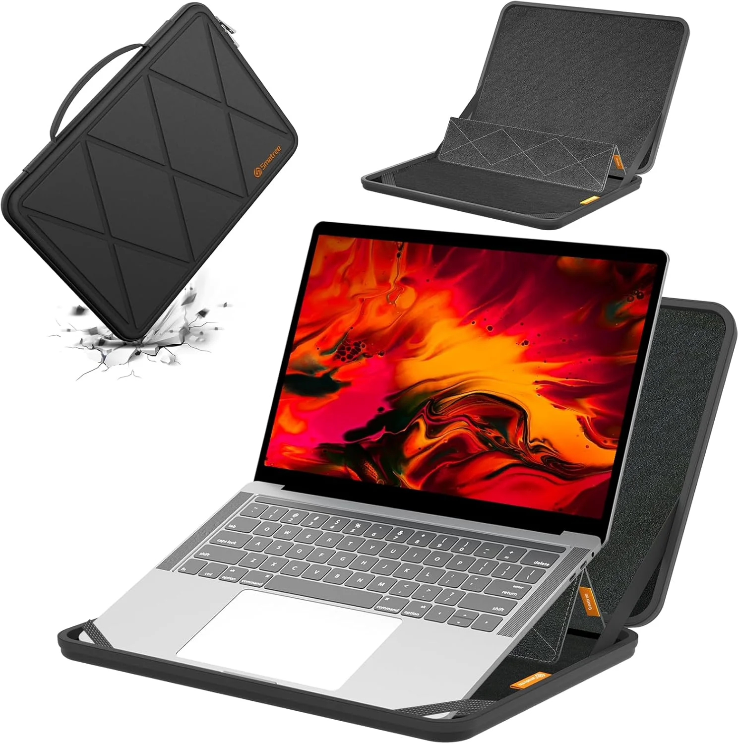 کیف محافظ سخت Smatree MS130 EVA با استند سازگار با لپ تاپ گیمینگ 17.3 اینچی Acer Nitro 5 - AN517-42-R5KZ/AN517-42-R35M، برای کیف لپ تاپ گیمینگ Nitro 17 AN17-71-75VK/AN17-51-70CB