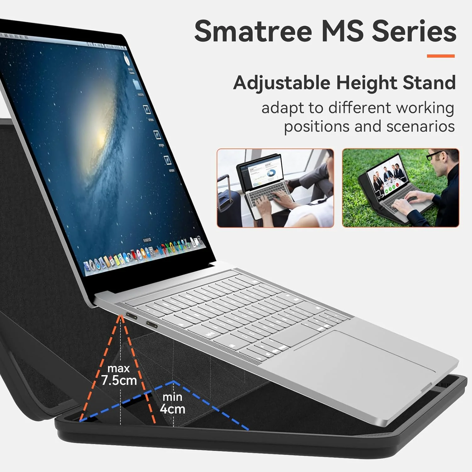 کیف محافظ سخت Smatree MS130 EVA با استند سازگار با لپ تاپ گیمینگ 17.3 اینچی Acer Nitro 5 - AN517-42-R5KZ/AN517-42-R35M، برای کیف لپ تاپ گیمینگ Nitro 17 AN17-71-75VK/AN17-51-70CB
