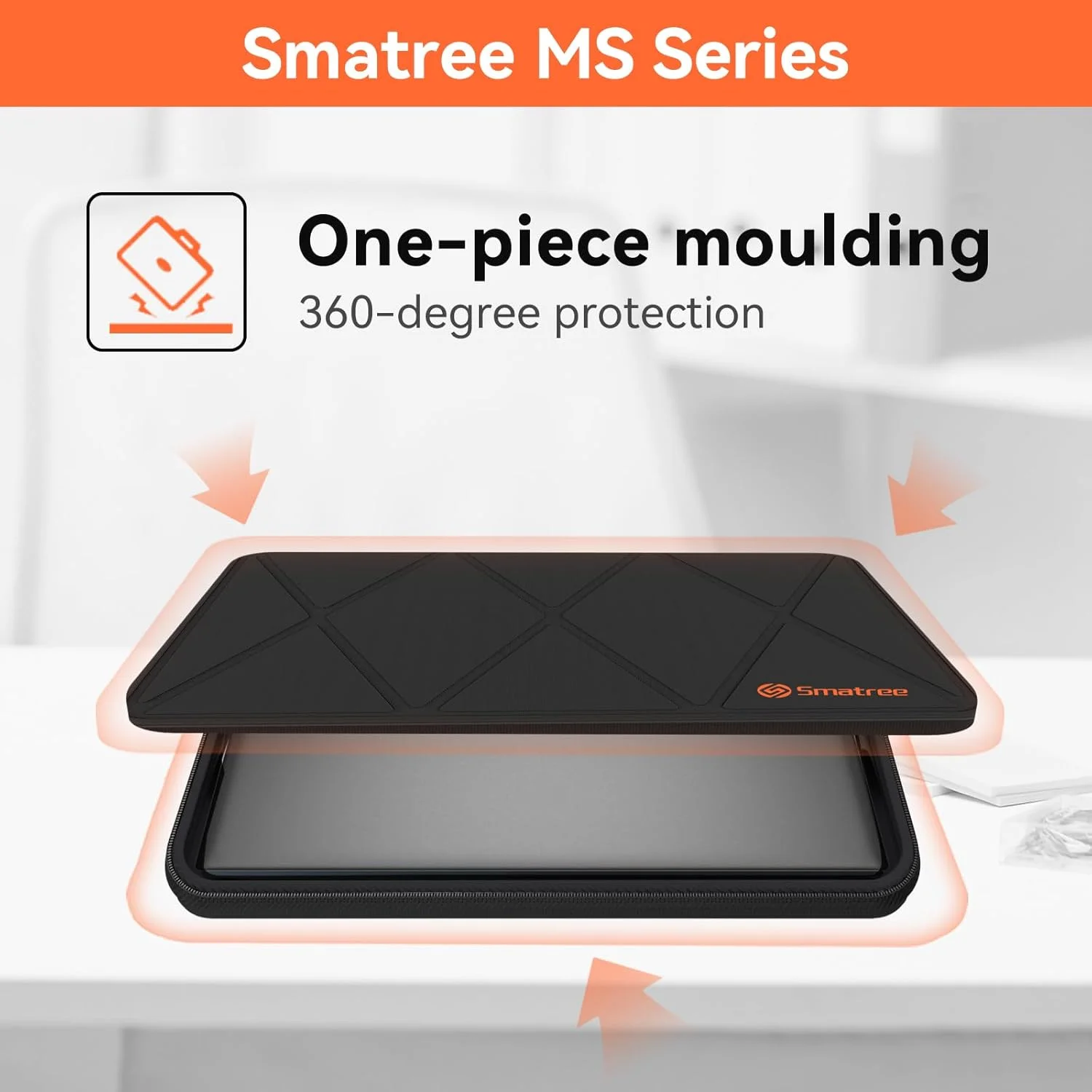 کیف محافظ سخت Smatree MS130 EVA با استند سازگار با لپ تاپ گیمینگ 17.3 اینچی Acer Nitro 5 - AN517-42-R5KZ/AN517-42-R35M، برای کیف لپ تاپ گیمینگ Nitro 17 AN17-71-75VK/AN17-51-70CB