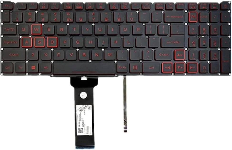 کیبورد لپ تاپ fqparts برای ACER مدل Nitro AN715-51 مشکی نسخه ایالات متحده