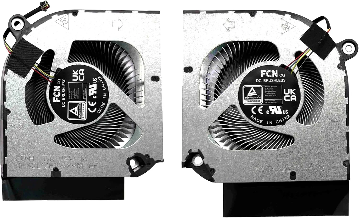 بهترین قطعات فن خنک کننده CPU+GPU جایگزین برای لپ تاپ گیمینگ ACER Nitro 17 Intel (سری AN17-71, AN17-72)، P/N: DFSCL12E16486M DFSCK22D05883M (فن 12 ولت)