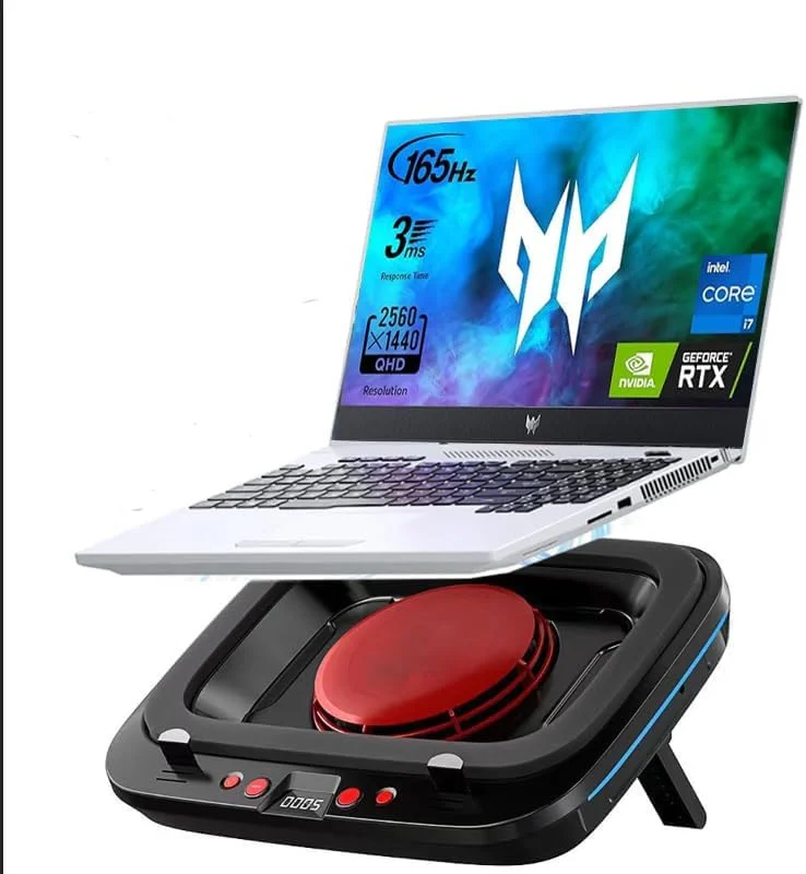 پد خنک کننده لپ تاپ گیمینگ برای Acer Predator Triton 14 16 x17 Neo 16 Predator Helios 16 18 15 Predator Helios Neo 18 16 Nitro 17 5 V V16 v15، خنک کننده سریع با فن خنک کننده توربو قدرتمند