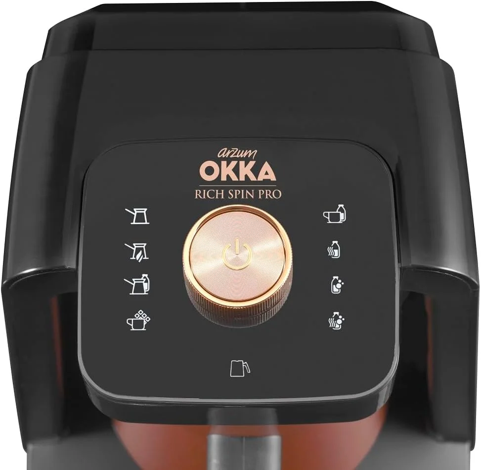 قهوه ساز اتوماتیک ترک Arzum Okka rich Spin Pro New، دستگاه تهیه نوشیدنی های شیری و سایر نوشیدنی های گرم، دیگ استیل ضد زنگ با همزن (مسی) دارای 1 سال گارانتی تولید قهوه ساز اتوماتیک ترک Arzum Okka rich Spin Pro New، دستگاه تهیه نوشیدنی های شیری و سایر نوشیدنی های گرم، دیگ استیل ضد زنگ با همزن (مسی) دارای 1 سال گارانتی تولید