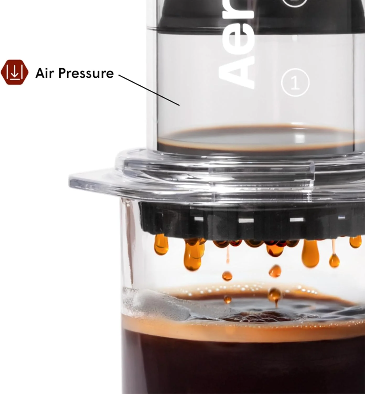 دستگاه قهوه ساز AeroPress Clear – روش دم آوری 3 در 1 ترکیبی از فرنچ پرس، پوراور و اسپرسو - قهوه ای کامل با طعم قوی بدون ذرات و تلخی - دستگاه قهوه ساز کوچک و قابل حمل برای کمپینگ و مسافرت دستگاه قهوه ساز AeroPress Clear – روش دم آوری 3 در 1 ترکیبی از فرنچ پرس، پوراور و اسپرسو - قهوه ای کامل با طعم قوی بدون ذرات و تلخی - دستگاه قهوه ساز کوچک و قابل حمل برای کمپینگ و مسافرت