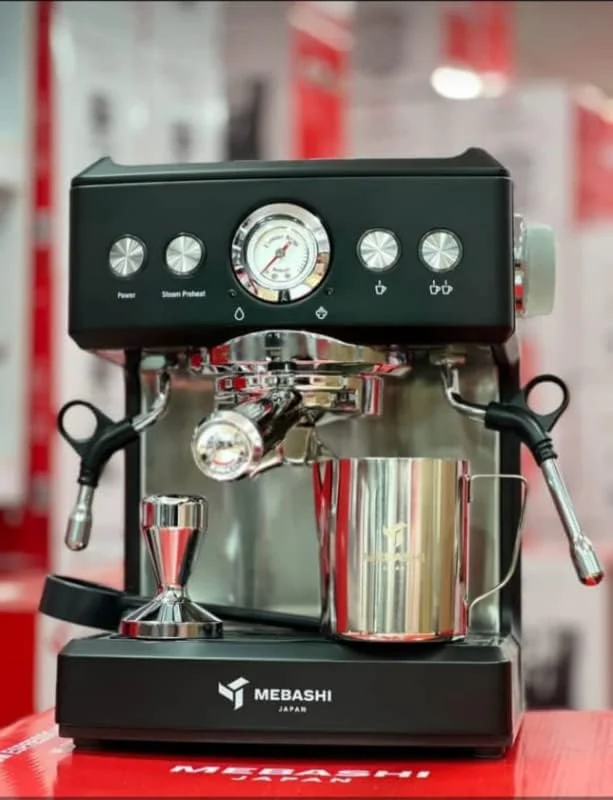 دستگاه اسپرسو ساز تجاری مباشی، 2.1 لیتر، فشار 20 بار، چند رنگ (ME-CCM2051) (مشکی)