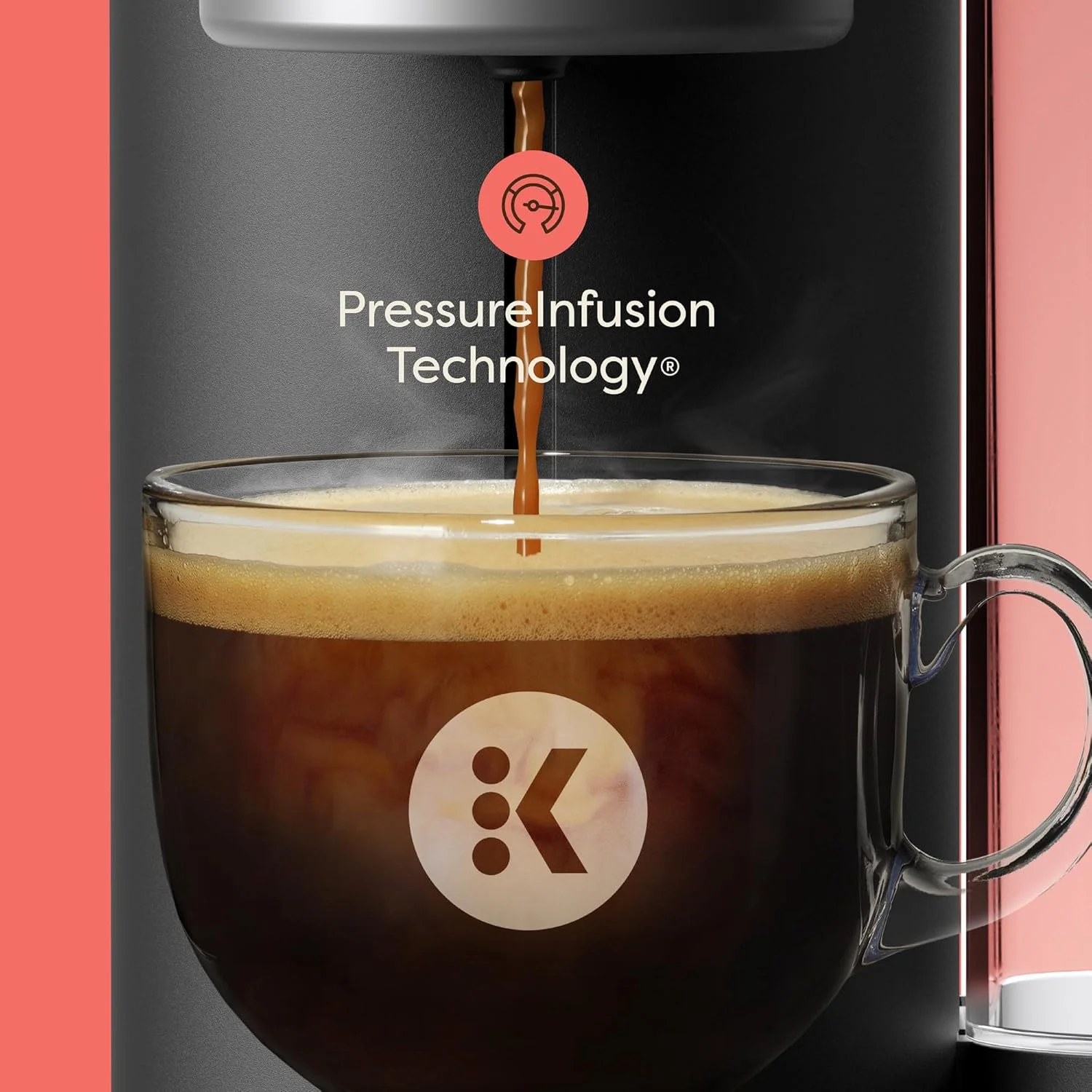 قهوه ساز تک نفره کپسولی Keurig K-Crema، فناوری PressureInfusion و MultiStream، تهیه قهوه با خامه، شات های اسپرسو، قهوه کلاسیک، چای، کاکائو، مخزن قابل جابجایی 72 اونسی قهوه ساز تک نفره کپسولی Keurig K-Crema، فناوری PressureInfusion و MultiStream، تهیه قهوه با خامه، شات های اسپرسو، قهوه کلاسیک، چای، کاکائو، مخزن قابل جابجایی 72 اونسی