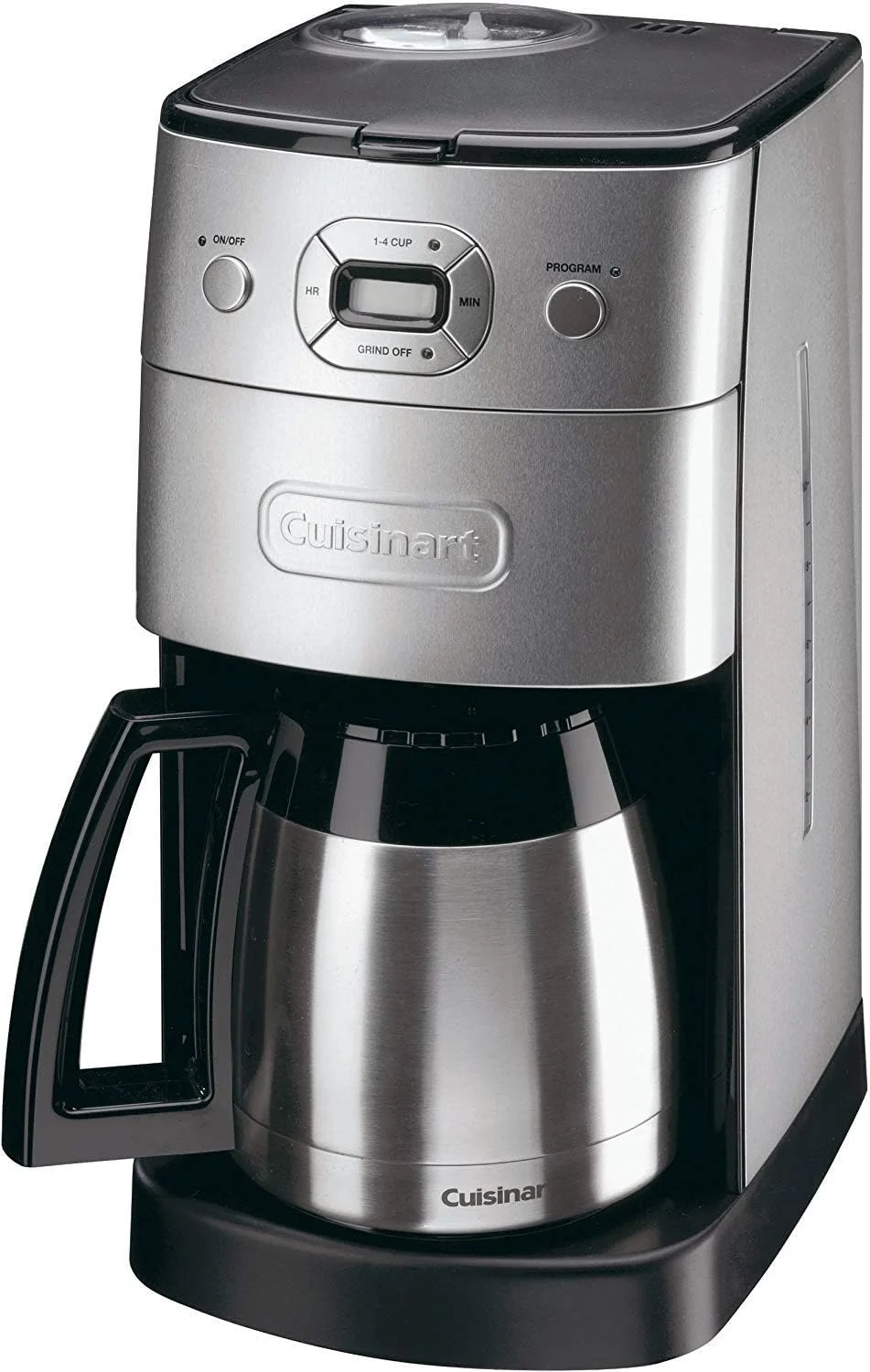 قهوه ساز آسیاب و دم کن اتوماتیک Cuisinart | دستگاه قهوه ساز فیلتری دانه به فنجان | کارافه حرارتی | DGB650BCU
