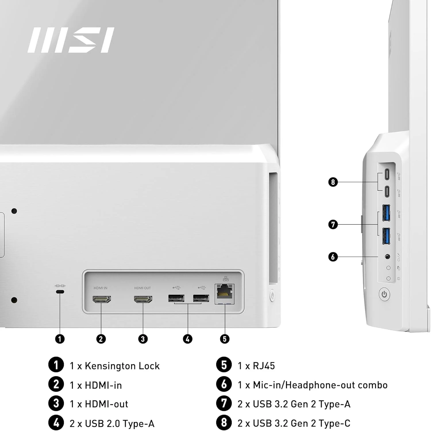 کامپیوتر همه کاره MSI Modern AM242 12M-644IT، صفحه نمایش 23.8 اینچی IPS، رزولوشن 1920x1080 (FHD)، پردازنده Intel Core i5-1235U، رم 8 گیگابایتی، SSD (512 گیگابایتی)، بدون لمس، ویندوز 11 هوم، سفید کامپیوتر همه کاره MSI Modern AM242 12M-644IT، صفحه نمایش 23.8 اینچی IPS، رزولوشن 1920x1080 (FHD)، پردازنده Intel Core i5-1235U، رم 8 گیگابایتی، SSD (512 گیگابایتی)، بدون لمس، ویندوز 11 هوم، سفید