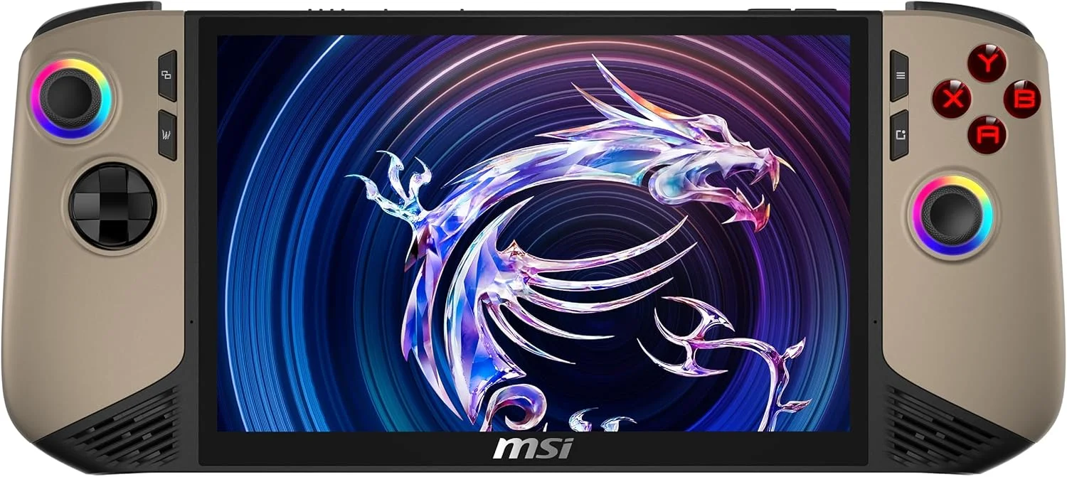 کنسول بازی دستی MSI Claw 8 AI+، صفحه نمایش 8 اینچی FHD+ 120 هرتز، پردازنده Intel Core Ultra 7 258V، رم 32 گیگابایتی، SSD 1 ترابایتی، گرافیک Intel Arc، ویندوز 11 هوم، مشکی/طوفان شن، A2VM-015 کنسول بازی دستی MSI Claw 8 AI+، صفحه نمایش 8 اینچی FHD+ 120 هرتز، پردازنده Intel Core Ultra 7 258V، رم 32 گیگابایتی، SSD 1 ترابایتی، گرافیک Intel Arc، ویندوز 11 هوم، مشکی/طوفان شن، A2VM-015