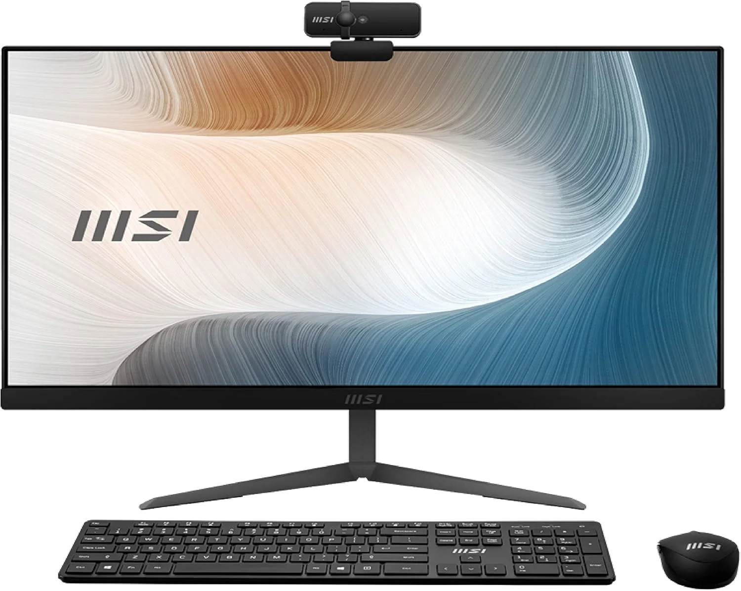 کامپیوتر همه کاره MSI مدل MODERN AM241 11M، مشکی، 23.8 اینچ FHD، پردازنده INTEL PENTIUM GOLD 7505 (چهار هسته ای)، 4 گیگابایت رم، 128 گیگابایت SSD، ویندوز 11 پروفشنال