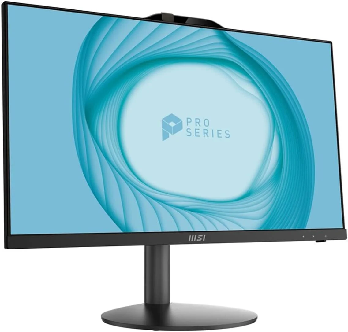 کامپیوتر همه کاره MSI PRO AP242، صفحه نمایش 23.8 اینچی FHD IPS-Grade LED، پردازنده Intel Core i5-12400، حافظه 16 گیگابایتی (8GB*2)، حافظه SSD 500 گیگابایتی، WiFi 6، BT 5.1، مشکی، Windows 11 Home Plus (12M-071US)