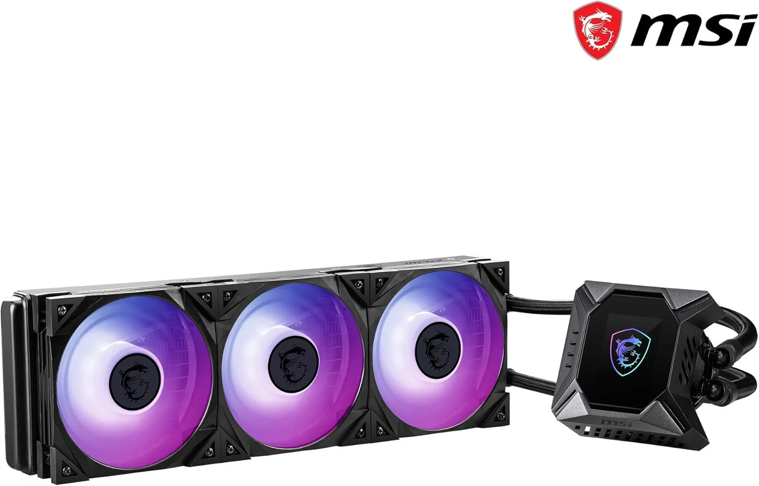 خنک کننده مایع پردازنده MSI MPG CORE LIQUID K360 ARGB با نورپردازی Mystic Light، فن 60 میلی متری TORX FAN 4.0 با کنترل مستقل، صفحه نمایش LCD 2.4 اینچی قابل تنظیم، MPG CORELIQUID K360