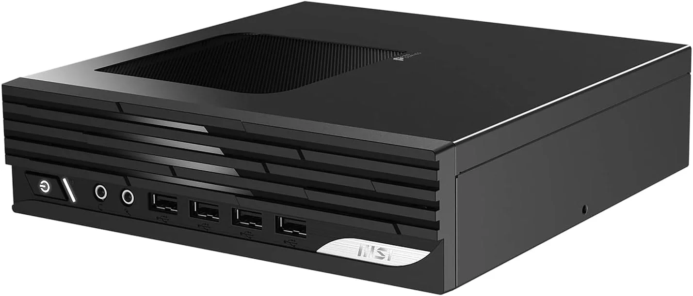 کامپیوتر رومیزی MSI PRO DP21، پردازنده Intel Core i7-13700، گرافیک UHD 770، حافظه 16 گیگابایتی، SSD 500 گیگابایتی، WiFi 6 AX211، ویندوز 11 PRO با 3 سال گارانتی در محل (13M-495US)، مشکی