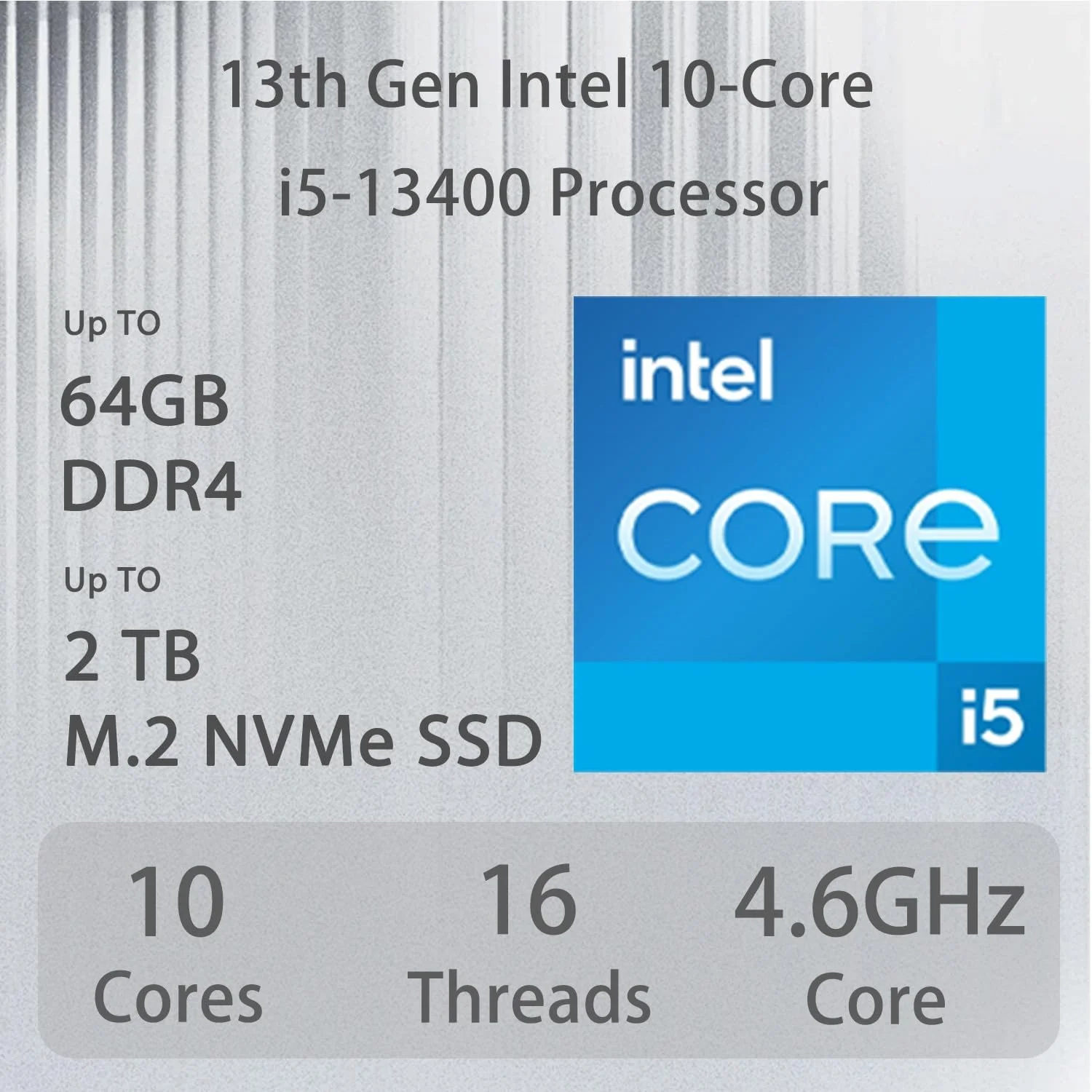 کامپیوتر رومیزی کوچک تجاری MSI PRO DP21 Mini، پردازنده نسل سیزدهم اینتل 10 هسته ای i5-13400، رم 32 گیگابایتی، SSD 1 ترابایتی، HDMI، DP، Type-C، پشتیبانی از 2 مانیتور 4K، کیبورد و ماوس سیمی، Wi-Fi 6، ویندوز 11 پرو، مشکی