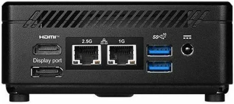 کامپیوتر رومیزی مینی MSI Cubi 5 12M-444US، پردازنده Intel Core i5-1235U 1.3GHz، رم 8 گیگابایت، SSD 500 گیگابایت، ویندوز 11 پرو، مشکی