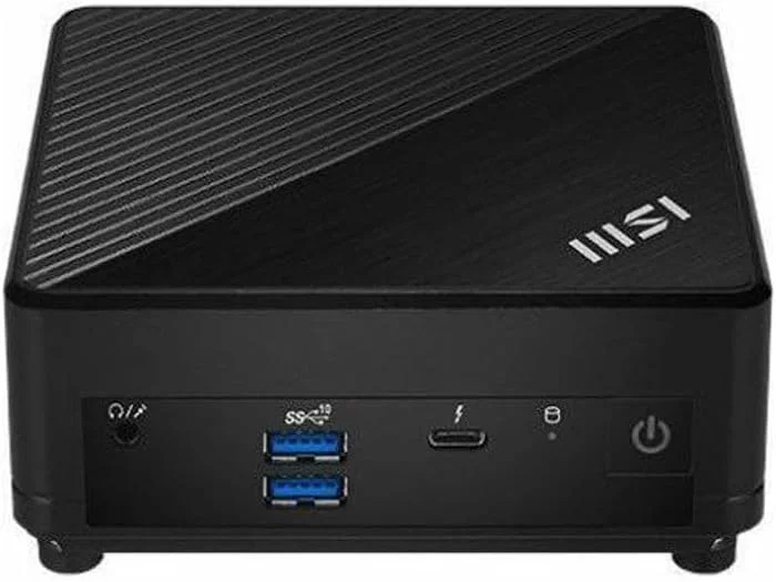 کامپیوتر رومیزی مینی MSI Cubi 5 12M-444US، پردازنده Intel Core i5-1235U 1.3GHz، رم 8 گیگابایت، SSD 500 گیگابایت، ویندوز 11 پرو، مشکی