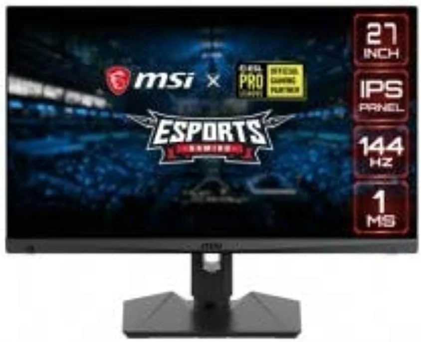 مانیتور گیمینگ MSI Optix MAG274R eSports - سایز 27 اینچ Full HD 1920 x 1080 با زمان پاسخگویی 1 میلی‌ثانیه، نرخ تازه‌سازی 144 هرتز، Night Vision، AMD FreeSync، طراحی بدون حاشیه ضد انعکاس نور با پایه قابل تنظیم - مشکی