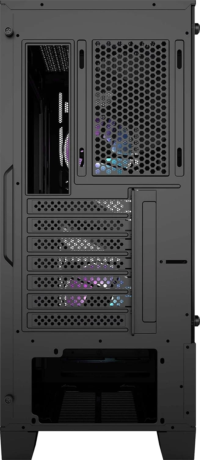 کیس گیمینگ Mid Tower ام اس آی Mag Forge 100R USB 3.2 با فن RGB و شیشه حرارت دیده 4 میلی متری - مشکی