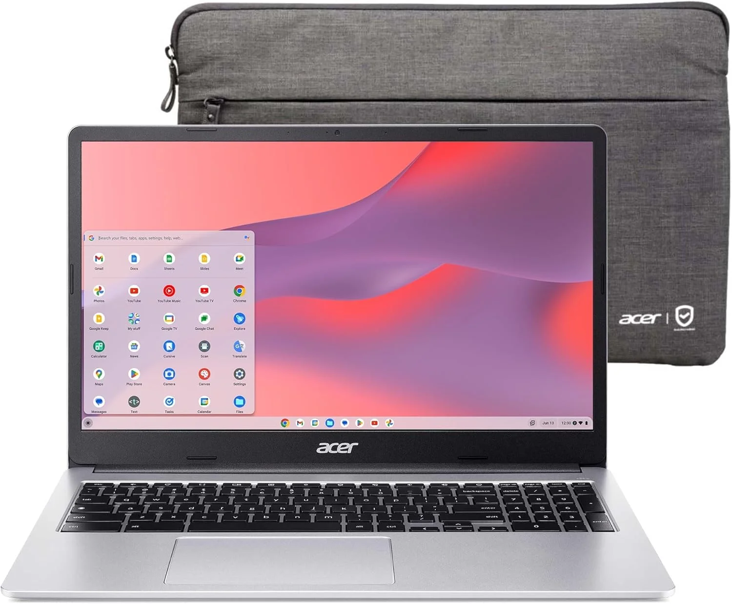 لپ تاپ 15.6 اینچی Acer Chromebook 315 FHD | پردازنده Intel Celeron N4500 | کارت گرافیک Intel UHD | وب کم داخلی | کارت خوان microSD | نقره ای | 4 گیگابایت رم | 64 گیگابایت SSD | سیستم عامل Chrome | همراه با فلش مموری 64 گیگابایتی USB