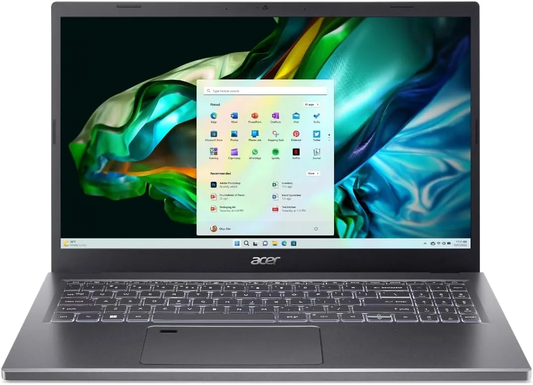 لپ تاپ Acer Aspire 5 A515-58M-53ES | نسل سیزدهم پردازنده Intel Core i5-13420H | صفحه نمایش 15.6 اینچی FHD IPS | 8 گیگابایت رم LPDDR5 | 1 ترابایت SSD | ویندوز 11 | کیبورد با نور پس زمینه | حسگر اثر انگشت (ارتقا یافته) | خاکستری استیل