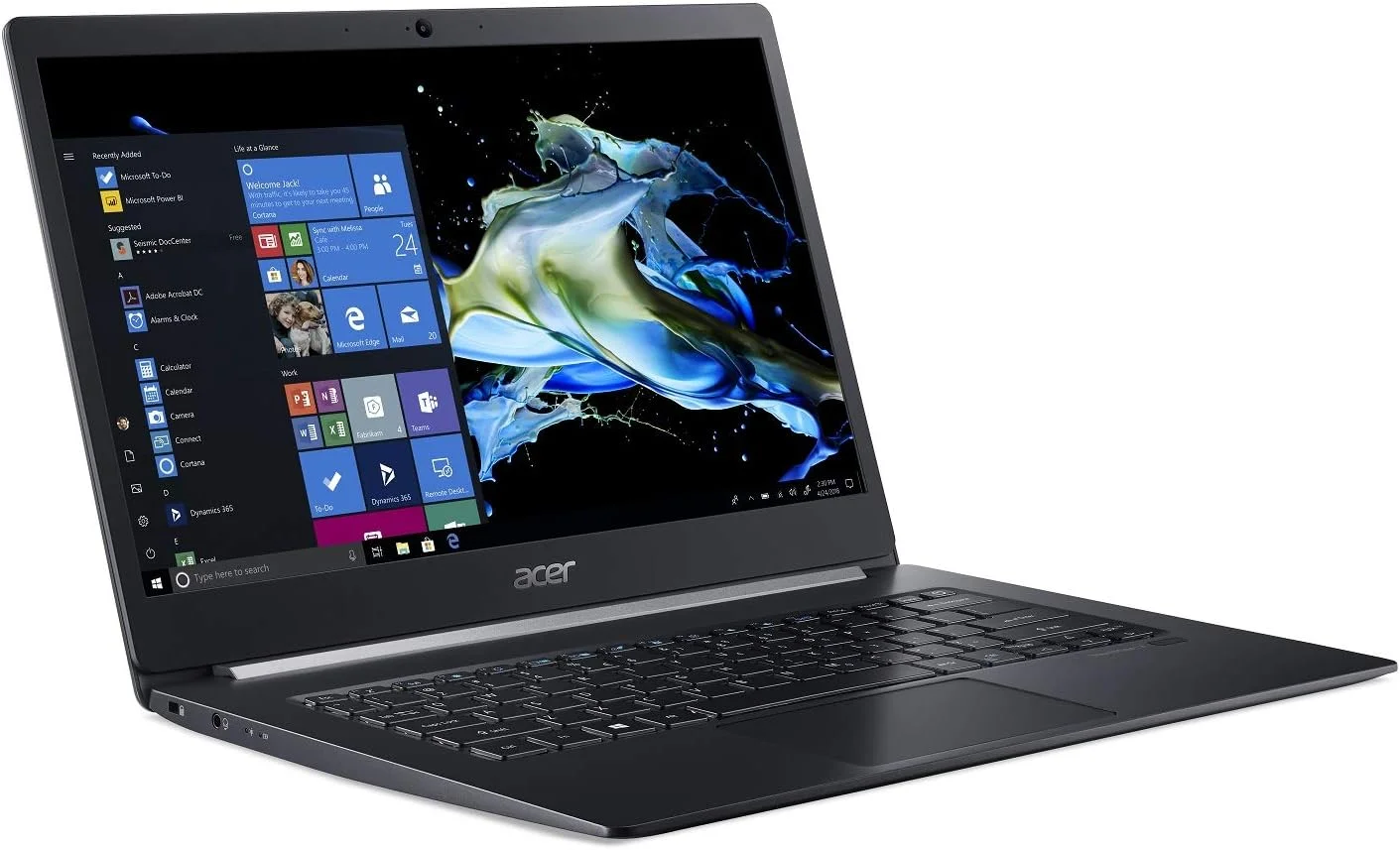 لپ تاپ لمسی 14 اینچی Acer TravelMate X5، پردازنده Intel Core i7 8565U، رم 16 گیگابایت، حافظه SSD 512 گیگابایت، ویندوز 10 پرو، مدل NX.VJ8AA.002