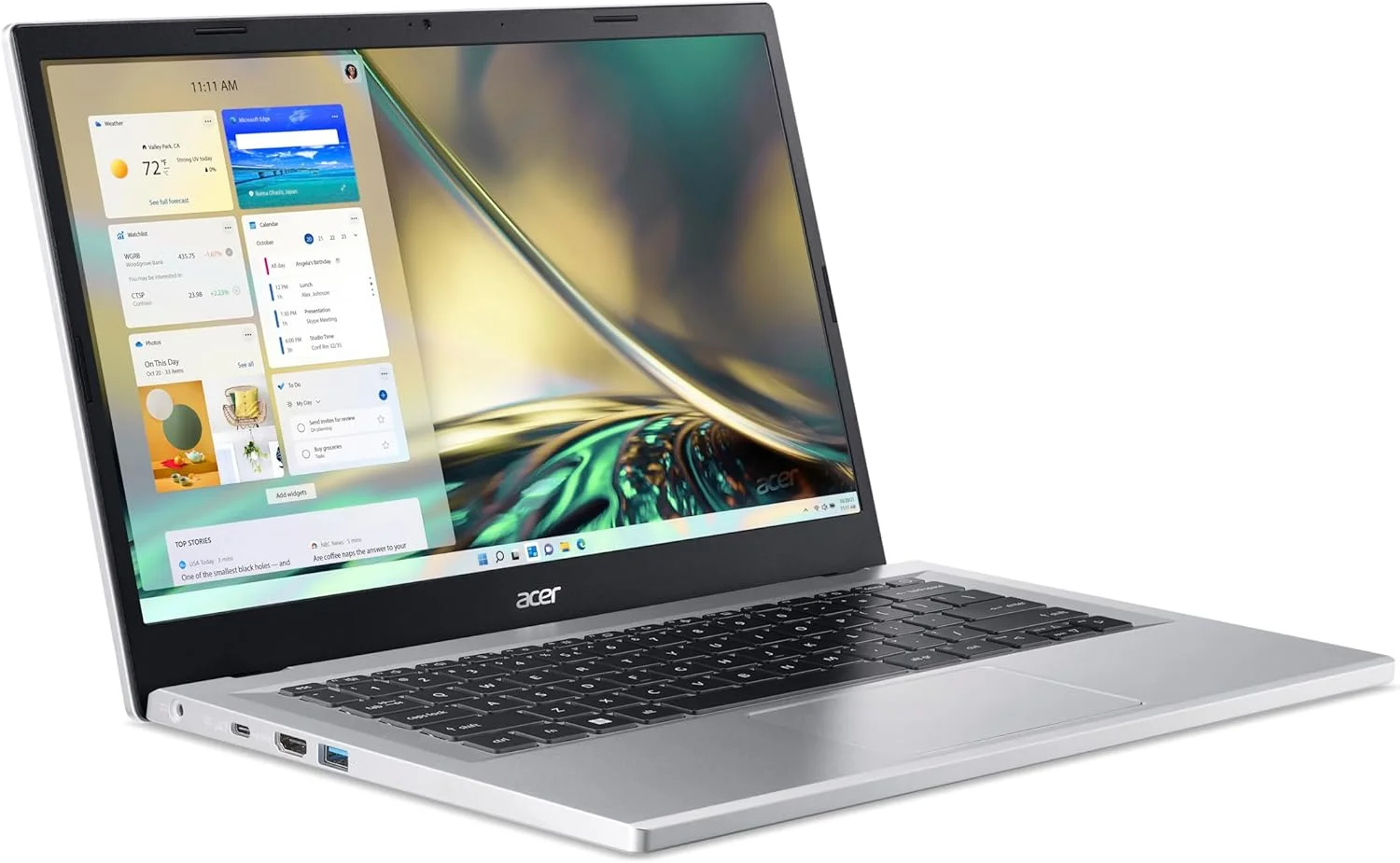 لپ تاپ 15.6 اینچی Acer Aspire 3 A315 - پردازنده Intel Core i5-1235U، رم 8 گیگابایتی، حافظه SSD 512 گیگابایتی، گرافیک Intel Iris XE، صفحه کلید انگلیسی-عربی، نقره ای خالص