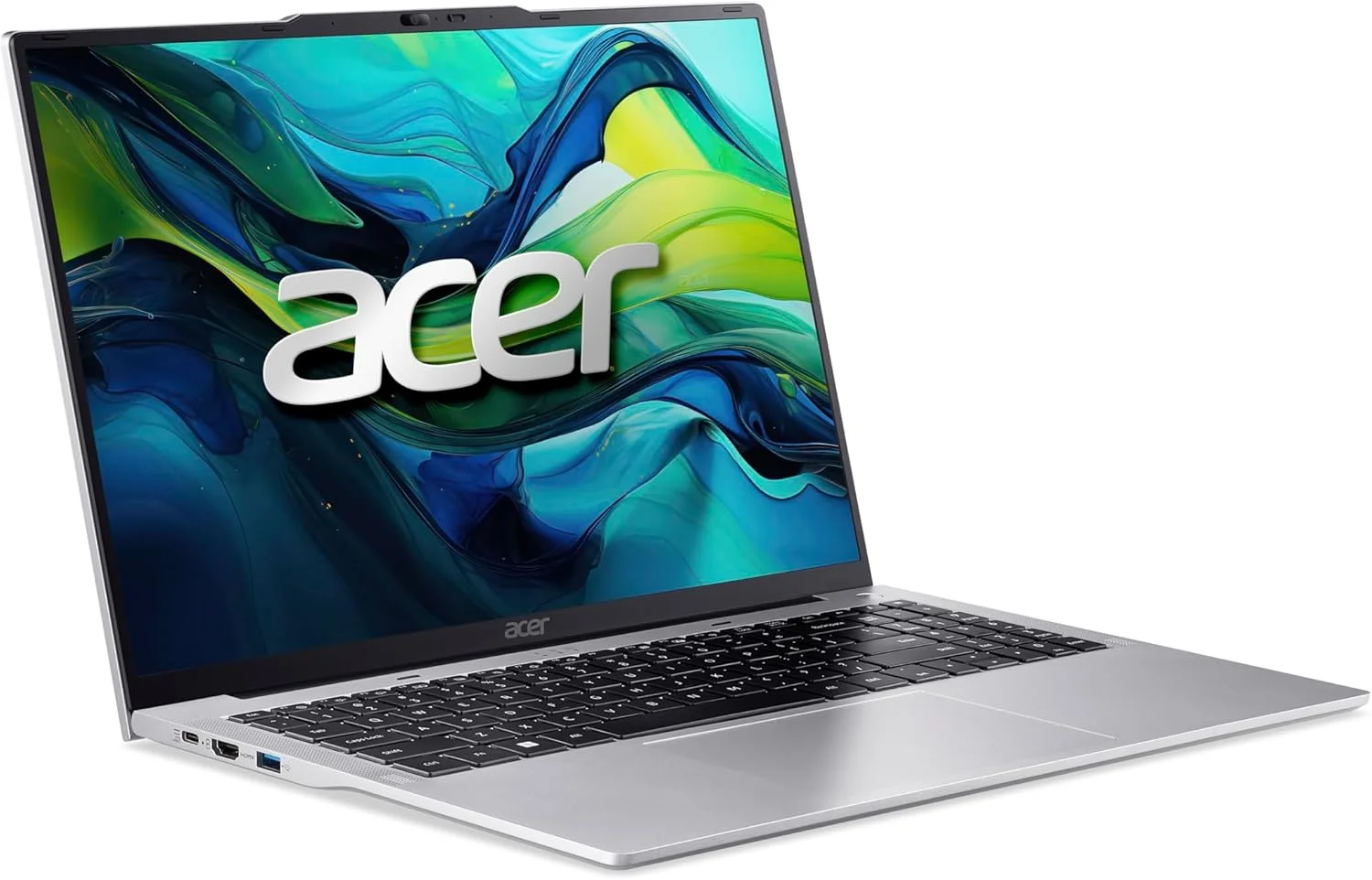 لپ تاپ Acer Aspire Lite AL16 نسل سیزدهم Intel Core i5-1334U با 10 هسته تا 4.6 گیگاهرتز / 16 گیگابایت رم DDR5 / 512 گیگابایت حافظه SSD / گرافیک Intel Iris XE / صفحه نمایش 16 اینچی WUXGA IPS SlimBezel / ویندوز 11 هوم / WiFi-6 / نقره ای