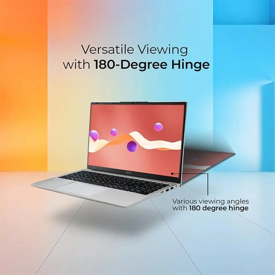 لپ تاپ Acer Aspire 3 با صفحه نمایش 15.6 اینچی FHD IPS ضد تابش نور، پردازنده Celeron® N4500، رم 8 گیگابایتی، SSD 512 گیگابایتی، گرافیک مجتمع Intel UHD، صفحه کلید انگلیسی عربی، ویندوز 11 پرو، نقره ای