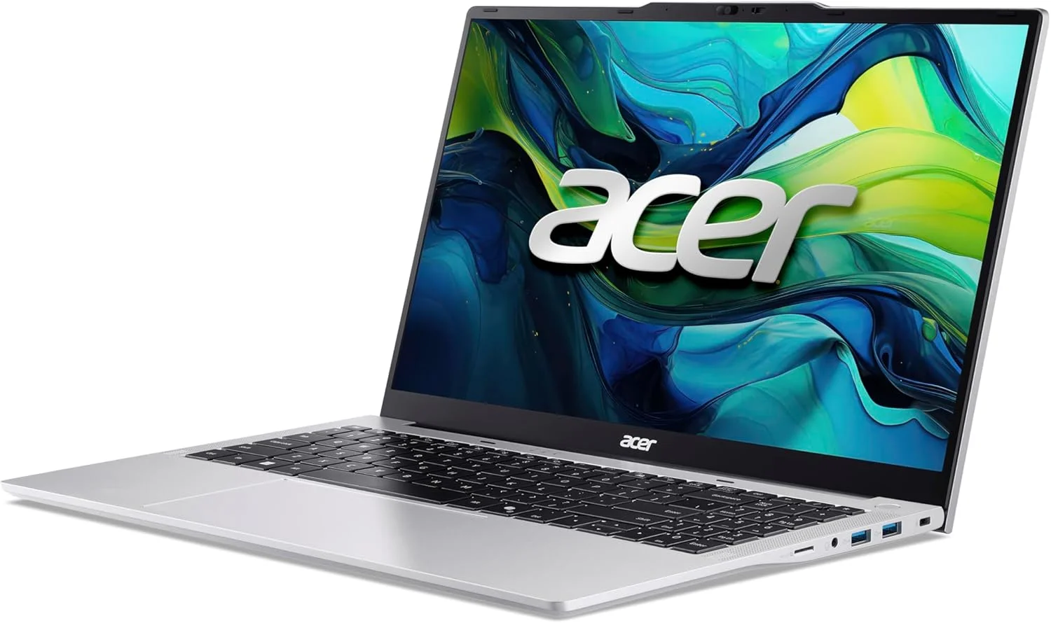 لپ تاپ Acer Aspire Lite AL15 اینتل سلرون N4500 دو هسته ای تا 2.8 گیگاهرتز/ 4 گیگابایت رم LPDDR4X/ 128 گیگابایت حافظه eMMC/ گرافیک Intel UHD/ صفحه نمایش 15.6 اینچی FHD IPS SlimBezel/ ویندوز 11S/ خاکستری استیل + MS365 با لایسنس 1 ساله