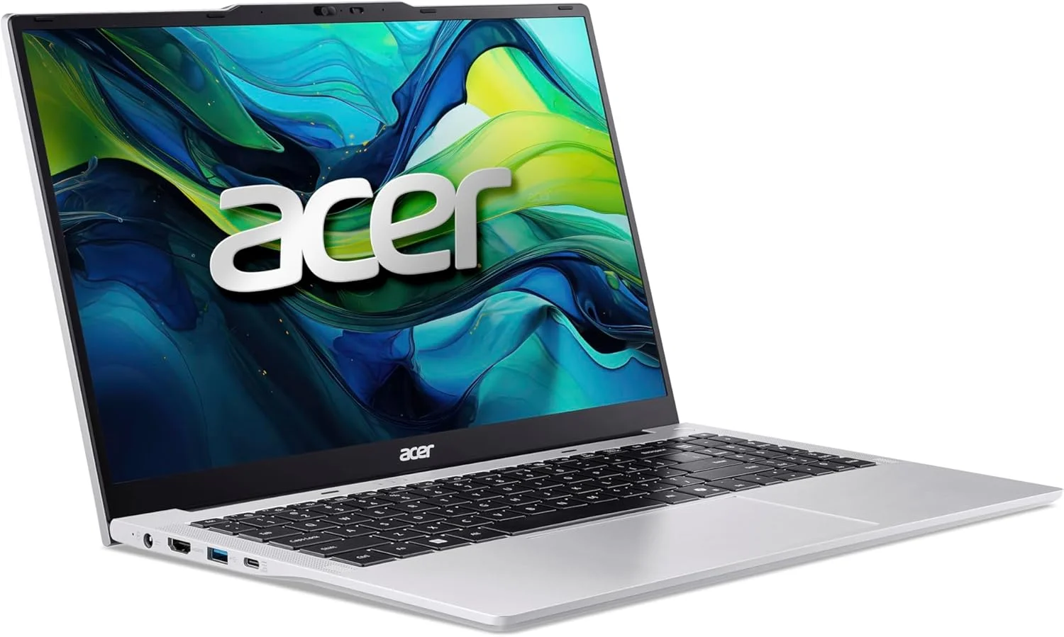 لپ تاپ Acer Aspire Lite AL15 اینتل سلرون N4500 دو هسته ای تا 2.8 گیگاهرتز/ 4 گیگابایت رم LPDDR4X/ 128 گیگابایت حافظه eMMC/ گرافیک Intel UHD/ صفحه نمایش 15.6 اینچی FHD IPS SlimBezel/ ویندوز 11S/ خاکستری استیل + MS365 با لایسنس 1 ساله