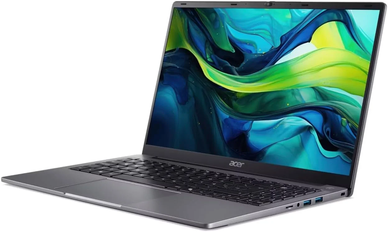 لپ تاپ Acer Aspire Lite 15 (پردازنده Intel Celeron N4500، رم 8 گیگابایتی، SSD 512 گیگابایتی، صفحه نمایش 15.6 اینچی Full HD IPS، گرافیک Intel UHD، ویندوز 11 پرو (ارتقا یافته)، نقره ای، صفحه کلید انگلیسی)