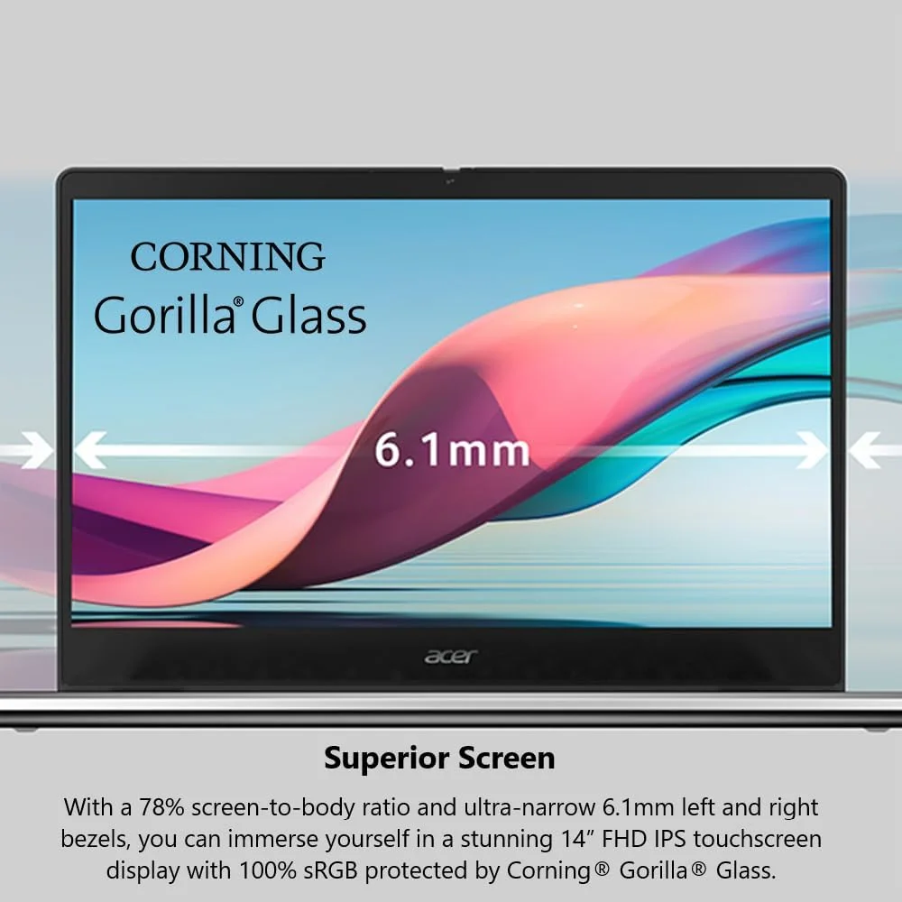 لپ تاپ Acer Chromebook Spin 514 CP514-3HH-R6VK | AMD Ryzen 5 5625C | صفحه نمایش لمسی 14 اینچی FHD IPS | 8 گیگابایت LPDDR4X | 128 گیگابایت eMMC | Wi-Fi 6 | وب کم FHD | پورت HDMI | صفحه کلید با نور پس زمینه | Chrome OS | کیف لپ تاپ Acer Chromebook Spin 514 CP514-3HH-R6VK | AMD Ryzen 5 5625C | صفحه نمایش لمسی 14 اینچی FHD IPS | 8 گیگابایت LPDDR4X | 128 گیگابایت eMMC | Wi-Fi 6 | وب کم FHD | پورت HDMI | صفحه کلید با نور پس زمینه | Chrome OS | کیف
