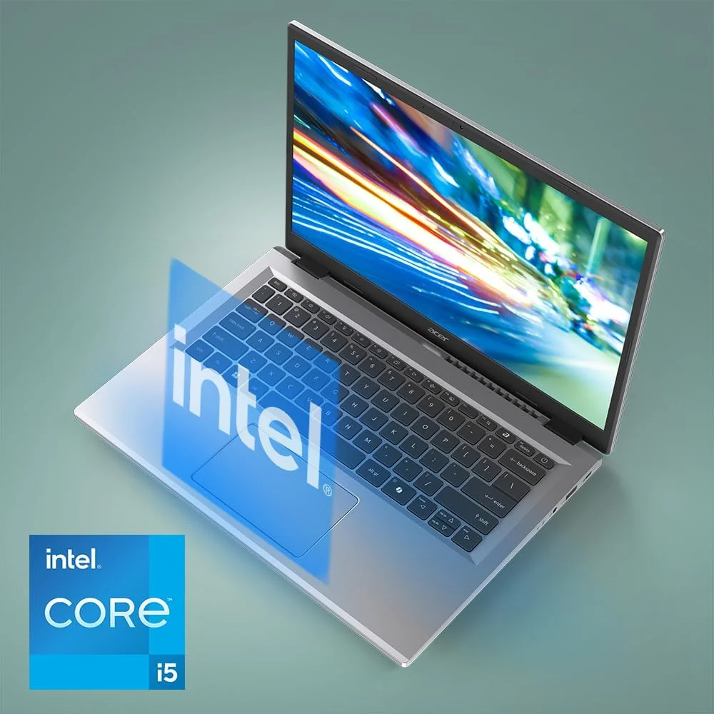 لپ تاپ ایسر Aspire Go 14 با قابلیت هوش مصنوعی | صفحه نمایش 14.0 اینچی WUXGA (1920 x 1200) IPS | پردازنده Intel Core i5-13420H | کارت گرافیک Intel UHD | 16 گیگابایت DDR5 | 512 گیگابایت PCIe Gen4 SSD | Wi-Fi 6 | ویندوز 11 Home | AG14-71P-57L1