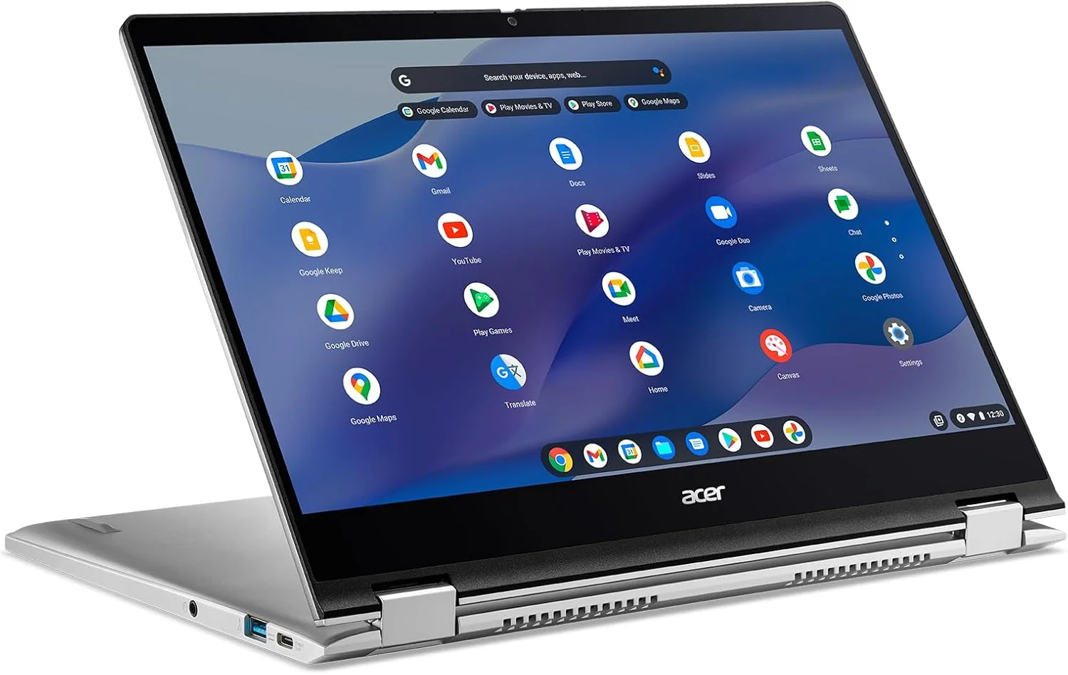 لپ تاپ Acer Chromebook Spin 514 CP514-3HH-R6VK | AMD Ryzen 5 5625C | صفحه نمایش لمسی 14 اینچی FHD IPS | 8 گیگابایت LPDDR4X | 128 گیگابایت eMMC | Wi-Fi 6 | وب کم FHD | پورت HDMI | صفحه کلید با نور پس زمینه | Chrome OS | کیف لپ تاپ Acer Chromebook Spin 514 CP514-3HH-R6VK | AMD Ryzen 5 5625C | صفحه نمایش لمسی 14 اینچی FHD IPS | 8 گیگابایت LPDDR4X | 128 گیگابایت eMMC | Wi-Fi 6 | وب کم FHD | پورت HDMI | صفحه کلید با نور پس زمینه | Chrome OS | کیف