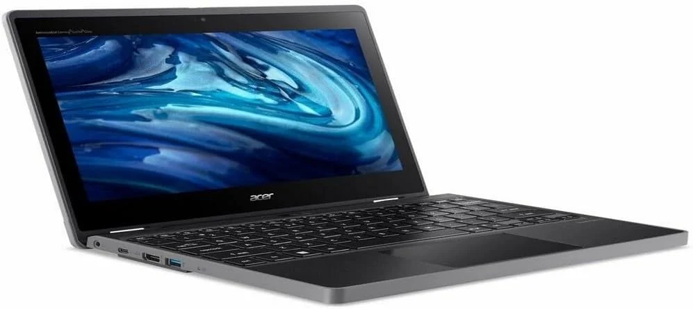 لپ تاپ 2 در 1 لمسی Acer TravelMate Spin B3 B311R-33 TMB311R-33-C872 با صفحه نمایش 11.6 اینچی - HD - 1366 x 768 - پردازنده چهار هسته ای Intel N100 - 8 گیگابایت رم - 128 گیگابایت SSD - مشکی